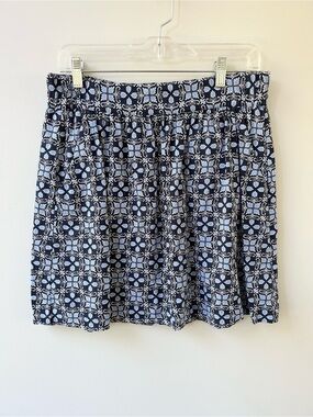 Loft outlet linen and rayon floral print mini skirt